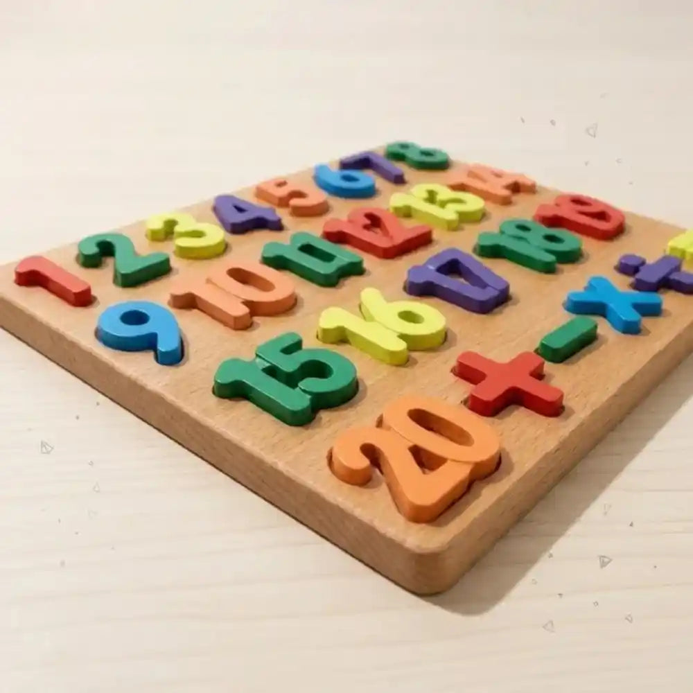 3D 123 Wooden Number Blocks for Kids – Educational Counting Toy | Baby Bazaar