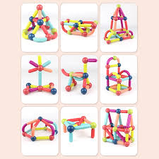 36 PCS Magnetic Building Sticks Blocks Set Early Learning
