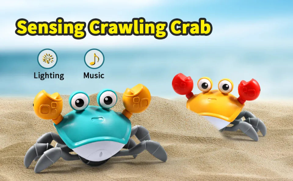 Rechargeable Interactive Musical & Sensor Crawling Crab