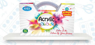 Multicolor Brilliant Shades Acrylic Paint | Set of 12