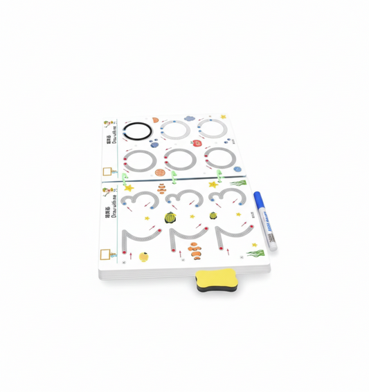 Stroke Line: Dot to dot Drawing & Writing Practice Book 64 Pages - Baby Bazaar