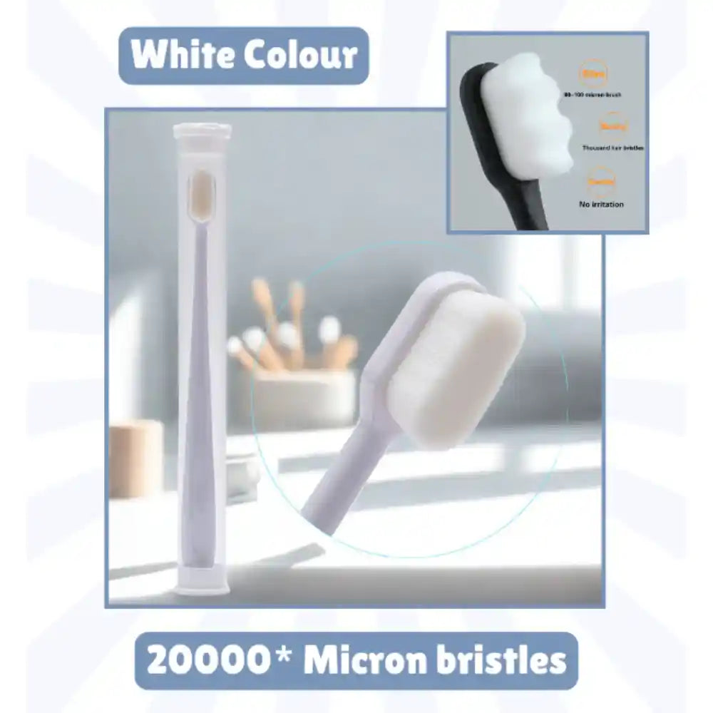 Ultra-Soft Nano Toothbrush – 20,000+ Bristles for Sensitive Gums & Deep Dental Cleaning
