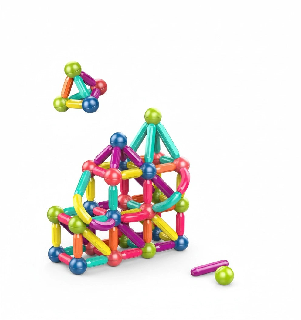 36 PCS Magnetic Building Sticks Blocks Set Early Learning - Baby Bazaar