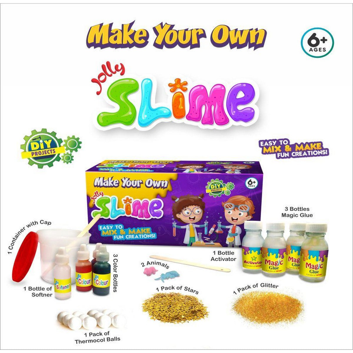 Slime and Craft Kit for Baby Art and Drawing
Play, fun and Learn