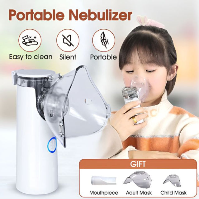 Mini Mesh Nebulizer Machine For Kids and Adults - Handheld Rechargeable Portable Machine