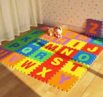 ABC Puzzle Kids Play Mat | EVA Foam Play Mat Floor Blocks | 36 Pcs