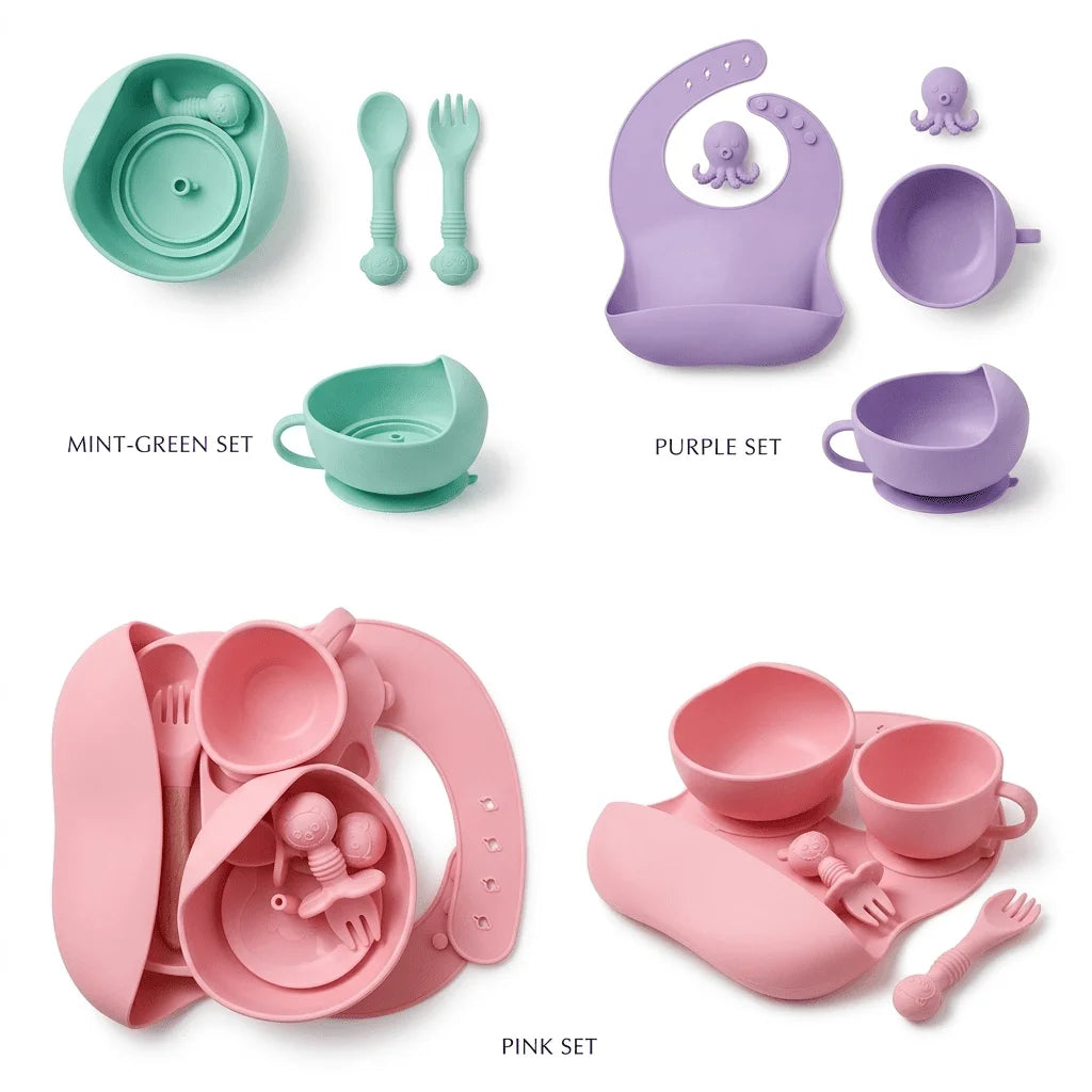 Baby Silicone Feeding Set – Safe & BPA-Free Baby Tableware
