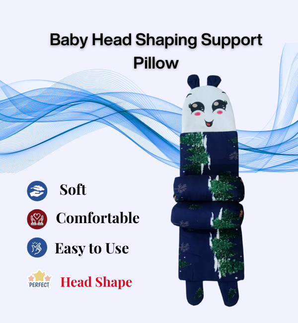 Blue Baby Head Shaping Pillow - Baby Bazaar