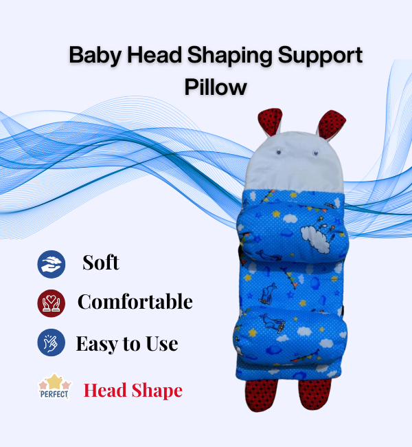 Blue New Design Baby Head Shaping Pillow