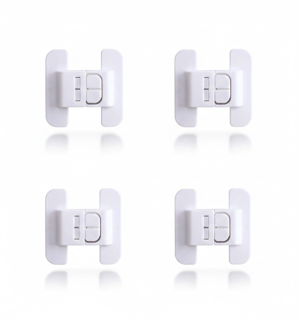 Child Safety Fridge Lock – No-Drill Baby Proof Refrigerator Door Lock with Strong Adhesive (Copy) - Baby Bazaar