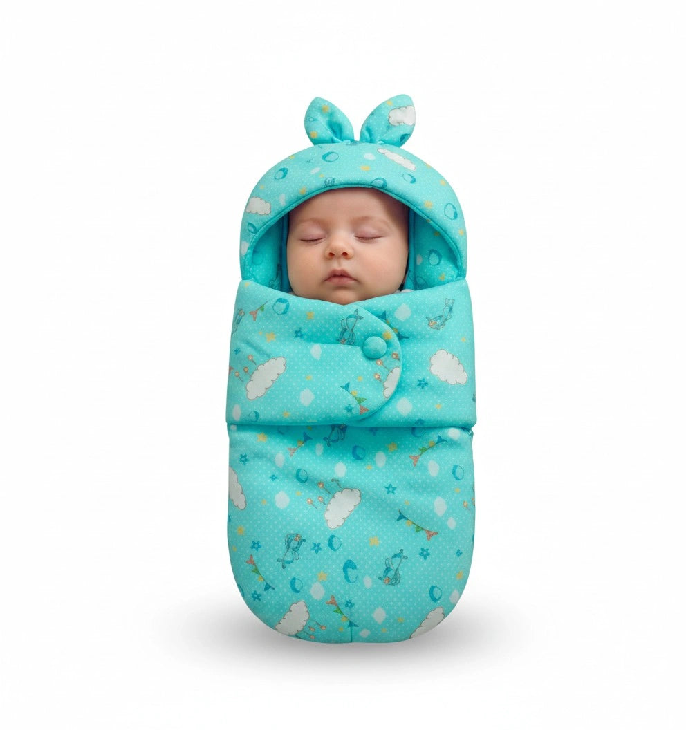 Cute Baby Newborn Swaddle Blanket Adjustable Wrap - Baby Bazaar