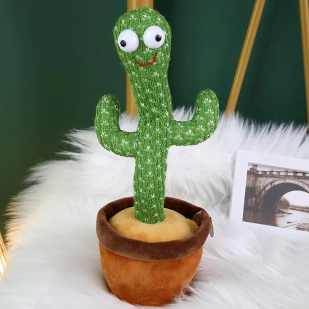 Dancing Cactus Talking Toy – Singing & Repeating Plush Toy for Kids