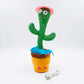 Dancing cactus toy singing and talking plush for kids