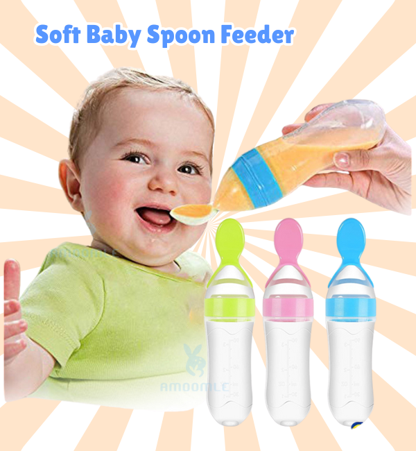 Soft Silicone Baby Feeding Spoon – BPA-Free First Stage Trainer Spoon for Infants & Toddlers