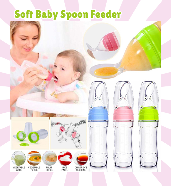 Soft Silicone Baby Feeding Spoon – BPA-Free First Stage Trainer Spoon for Infants & Toddlers