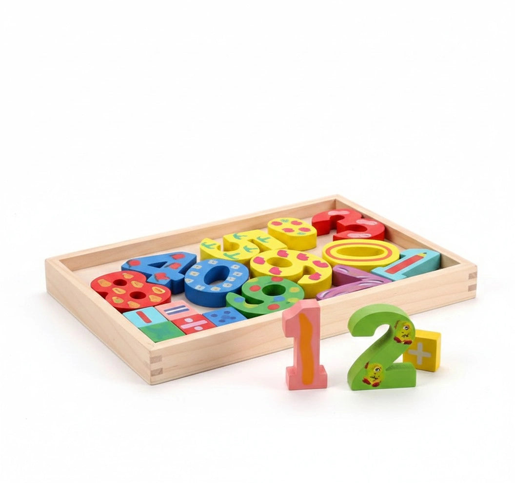 Multicolor Wooden Number Learning Board - Baby Bazaar