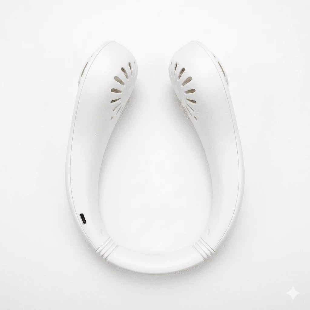 Portable Neck Fan – Hands-Free USB Rechargeable Cooling Fan