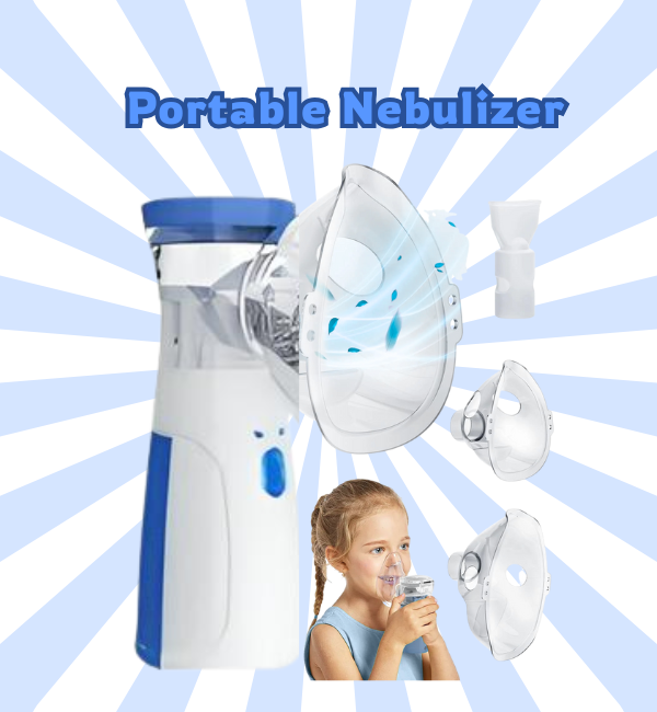 Mini Mesh Nebulizer Machine For Kids and Adults - Handheld Rechargeable Portable Machine