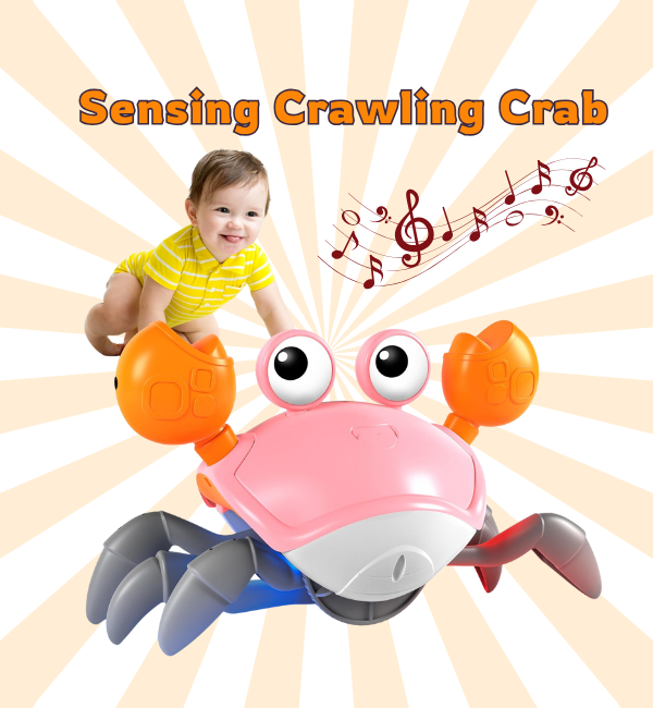 Sensing Crawling Crab for Baby Activity Toys & Baby activity Equipment