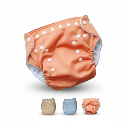 Washable waterproof Baby Diaper + Absorbent Inner Pad | Reusable Nepi | Multi-colors