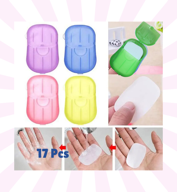 Portable Paper Soap Sheets – Travel-Sized Hand Wash for Camping & Hiking - Baby Bazaar