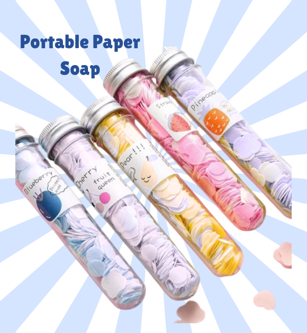 Mini Disposable Paper Soap Sheets – Pocket Hand Soap for Commuting & School - Baby Bazaar