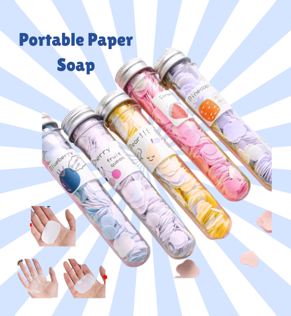 Mini Disposable Paper Soap Sheets – Pocket Hand Soap for Commuting & School - Baby Bazaar
